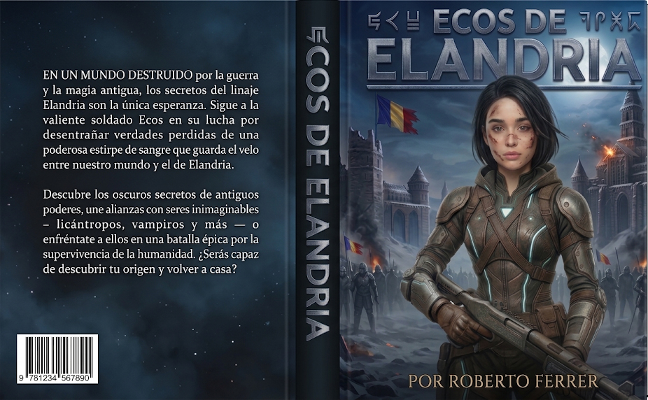 Portada de la novela Ecos de Elandria, de Roberto Ferrer